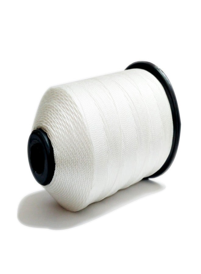 DoMick Strong Best Nylon Beading, Jewellery,Upholstery, Fishing Thread thikness 0.80 MM 3/3 No Color Off White 3 Strand Twisted 1 Pcs(500MTR) - Image 3